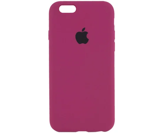 Чохол Silicone Case Full Protective (AA) для Apple iPhone 6 / 6s (4.7 ") Бордовий / Maroon