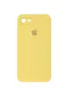 Чохол Silicone Case Square Full Camera Protective (AA) для Apple iPhone 6 / 6s (4.7 ") Жовтий / Canary Yellow