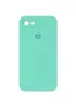Чехол Silicone Case Square Full Camera Protective (AA) для Apple iPhone 6/6s (4.7") Бирюзовый / Turquoise