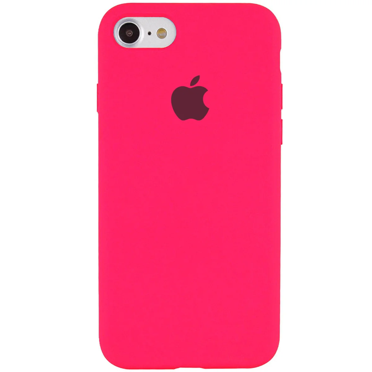 Чохол Silicone Case Full Protective (AA) для Apple iPhone 6 / 6s (4.7 ") Рожевий / Barbie pink