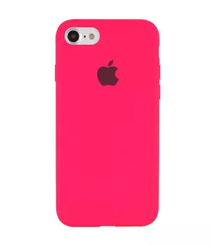 Чехол Silicone Case Full Protective (AA) для Apple iPhone 6/6s (4.7") Розовый / Barbie pink