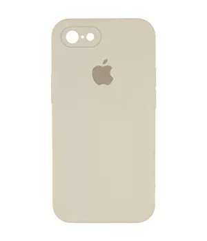 Чехол Silicone Case Square Full Camera Protective (AA) для Apple iPhone 6/6s (4.7") Бежевый / Antigue White