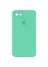 Чехол Silicone Case Square Full Camera Protective (AA) для Apple iPhone 6/6s (4.7") Зеленый / Spearmint