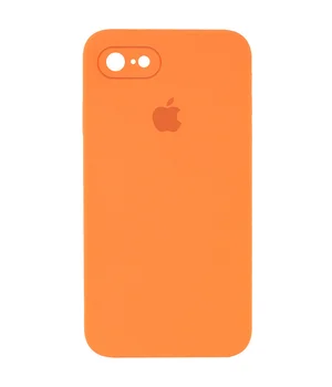Чохол Silicone Case Square Full Camera Protective (AA) для Apple iPhone 6 / 6s (4.7 ") Помаранчевий / Papaya