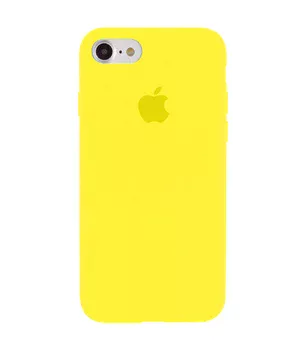 Чохол Silicone Case Full Protective (AA) для Apple iPhone 6 / 6s (4.7 ") Жовтий / Neon Yellow