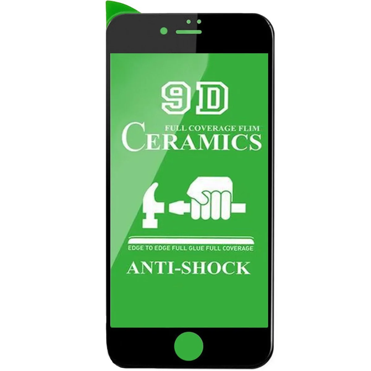 Захисна плівка Ceramics 9D для Apple iPhone 6 / 6s (4.7 ") Чорний