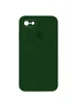 Чехол Silicone Case Square Full Camera Protective (AA) для Apple iPhone 6/6s (4.7") Зеленый / Army green