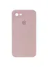 Чехол Silicone Case Square Full Camera Protective (AA) для Apple iPhone 6/6s (4.7") Розовый / Pink Sand
