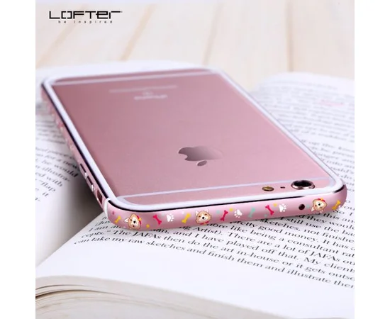 Металевий бампер Lofter Cutie Series для Apple iPhone 6 / 6s (4.7 ") Собачка
