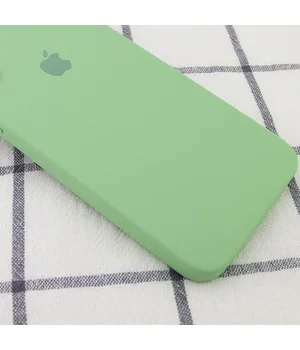 Чохол Silicone Case Square Full Camera Protective (AA) для Apple iPhone 6 / 6s (4.7 ") М'ятний / Mint