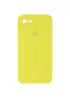 Чехол Silicone Case Square Full Camera Protective (AA) для Apple iPhone 6/6s (4.7") Желтый / Bright Yellow