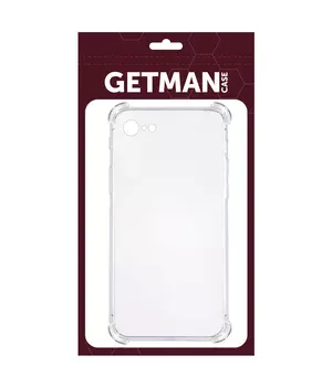 TPU чехол GETMAN Ease logo усиленные углы для Apple iPhone 6/6s (4.7") Бесцветный (прозрачный)