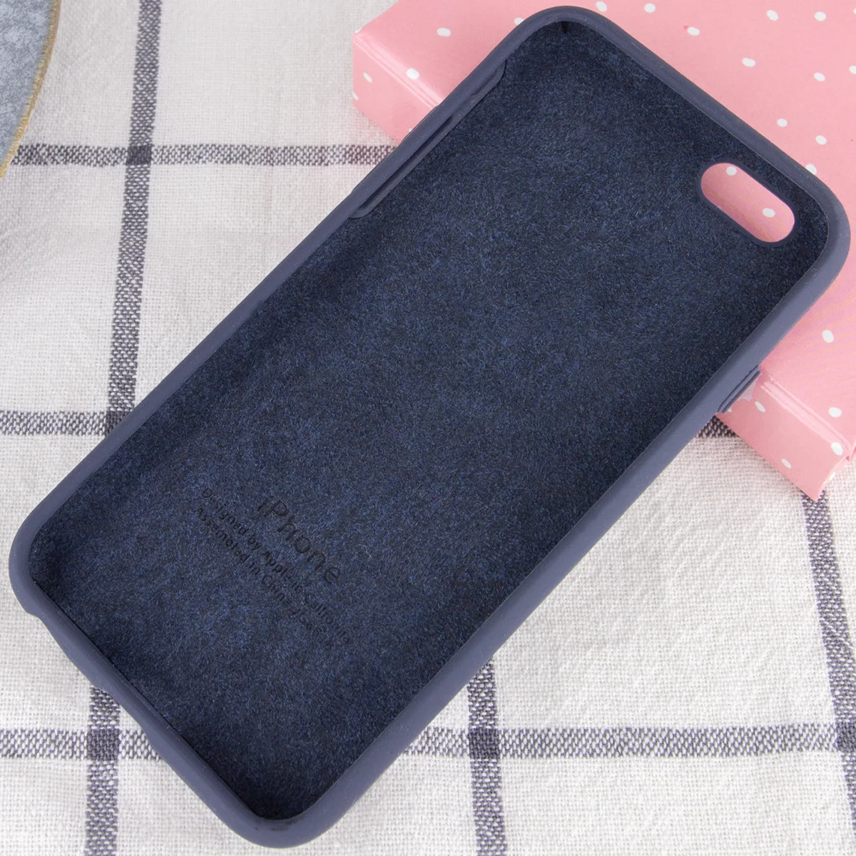 Чехол Silicone Case Full Protective (AA) для Apple iPhone 6/6s (4.7") Темный Синий / Midnight Blue