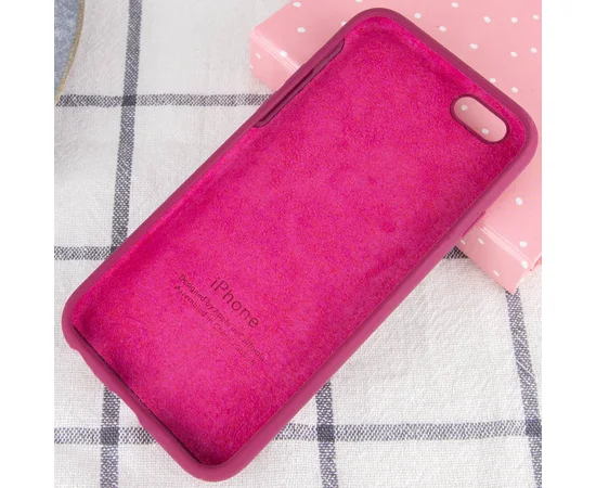 Чохол Silicone Case Full Protective (AA) для Apple iPhone 6 / 6s (4.7 ") Бордовий / Maroon