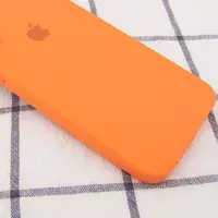 Чехол Silicone Case Square Full Camera Protective (AA) для Apple iPhone 6/6s (4.7") Оранжевый / Papaya