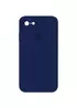 Чехол Silicone Case Square Full Camera Protective (AA) для Apple iPhone 6/6s (4.7") Темно-синий / Midnight blue