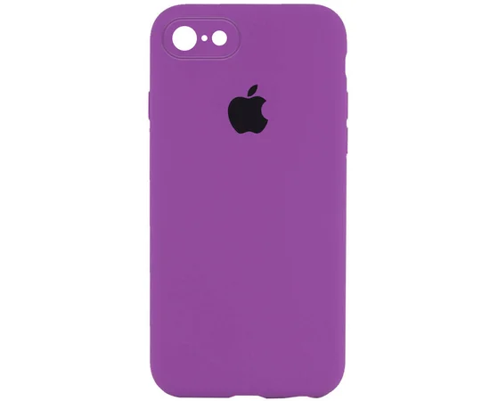 Чохол Silicone Case Square Full Camera Protective (AA) Apple iPhone 6/6s (4.7") Фіолетовий / Grape