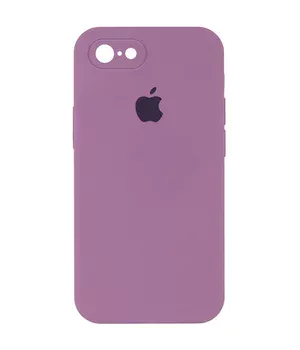 Чехол Silicone Case Square Full Camera Protective (AA) для Apple iPhone 6/6s (4.7") Лиловый / Lilac Pride