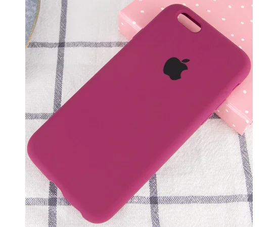 Чохол Silicone Case Full Protective (AA) для Apple iPhone 6 / 6s (4.7 ") Бордовий / Maroon