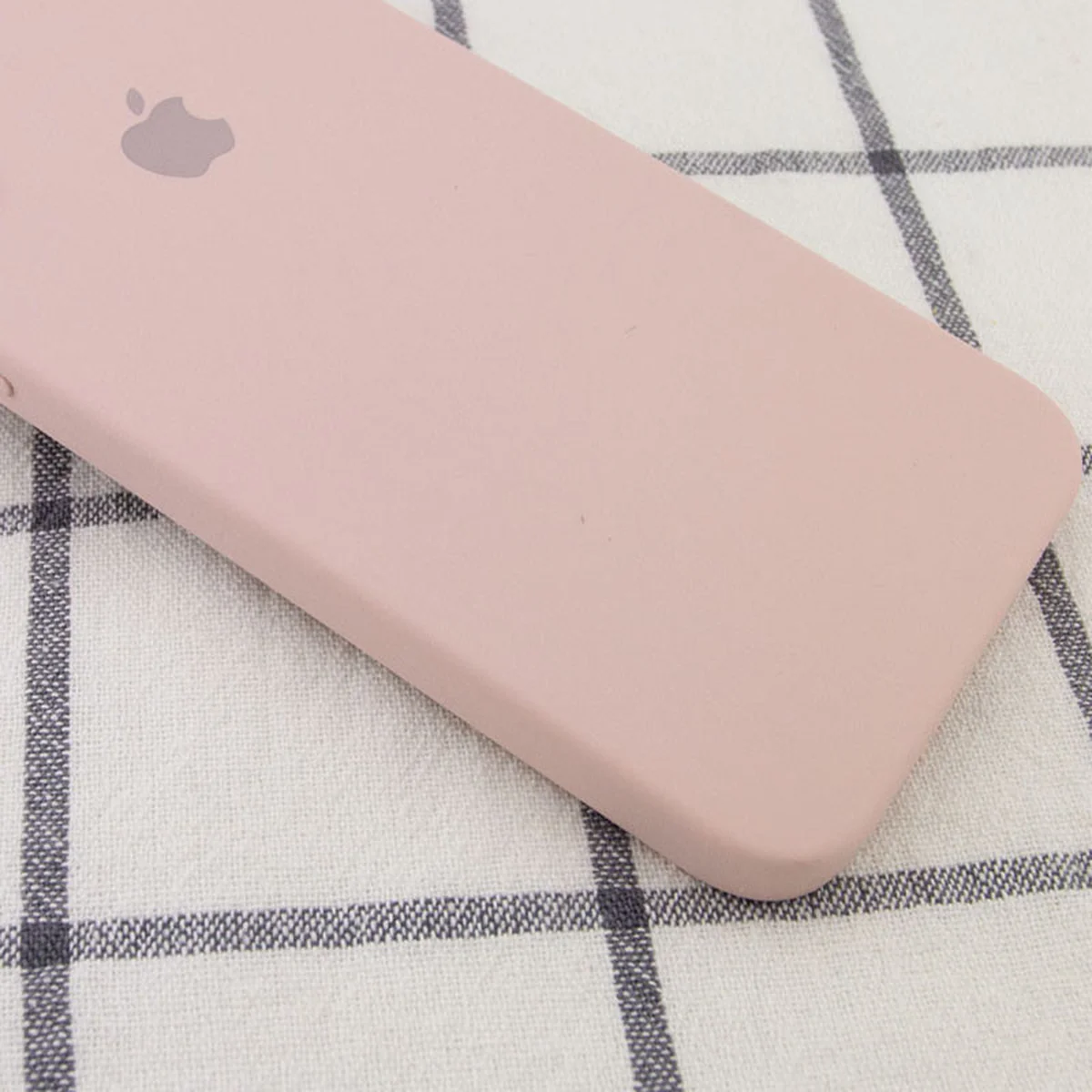 Чехол Silicone Case Square Full Camera Protective (AA) для Apple iPhone 6/6s (4.7") Розовый / Pink Sand