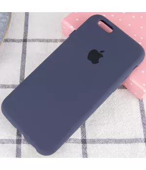 Чохол Silicone Case Full Protective (AA) для Apple iPhone 6 / 6s (4.7 ") Темний Синій / Midnight Blue