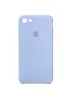 Чехол Silicone Case Square Full Camera Protective (AA) для Apple iPhone 6/6s (4.7") Голубой / Lilac Blue