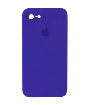 Чохол Silicone Case Square Full Camera Protective (AA) для Apple iPhone 6 / 6s (4.7 ") Фіолетовий / Ultra Violet