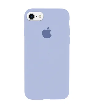 Чехол Silicone Case Full Protective (AA) для Apple iPhone 6/6s (4.7") Голубой / Lilac Blue