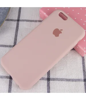 Чохол Silicone Case Full Protective (AA) для Apple iPhone 6 / 6s (4.7 ") Рожевий / Pink Sand