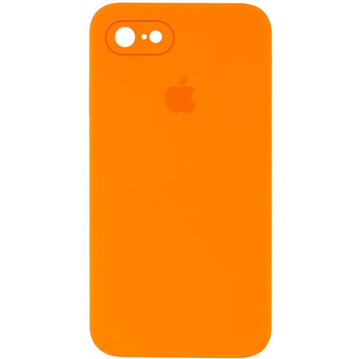 Чехол Silicone Case Square Full Camera Protective (AA) для Apple iPhone 6/6s (4.7") Оранжевый / Bright Orange