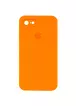 Чехол Silicone Case Square Full Camera Protective (AA) для Apple iPhone 6/6s (4.7") Оранжевый / Bright Orange