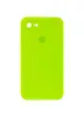 Чохол Silicone Case Square Full Camera Protective (AA) для Apple iPhone 6 / 6s (4.7 ") Салатовий / Neon green