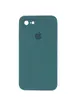 Чехол Silicone Case Square Full Camera Protective (AA) для Apple iPhone 6/6s (4.7") Зеленый / Pine green