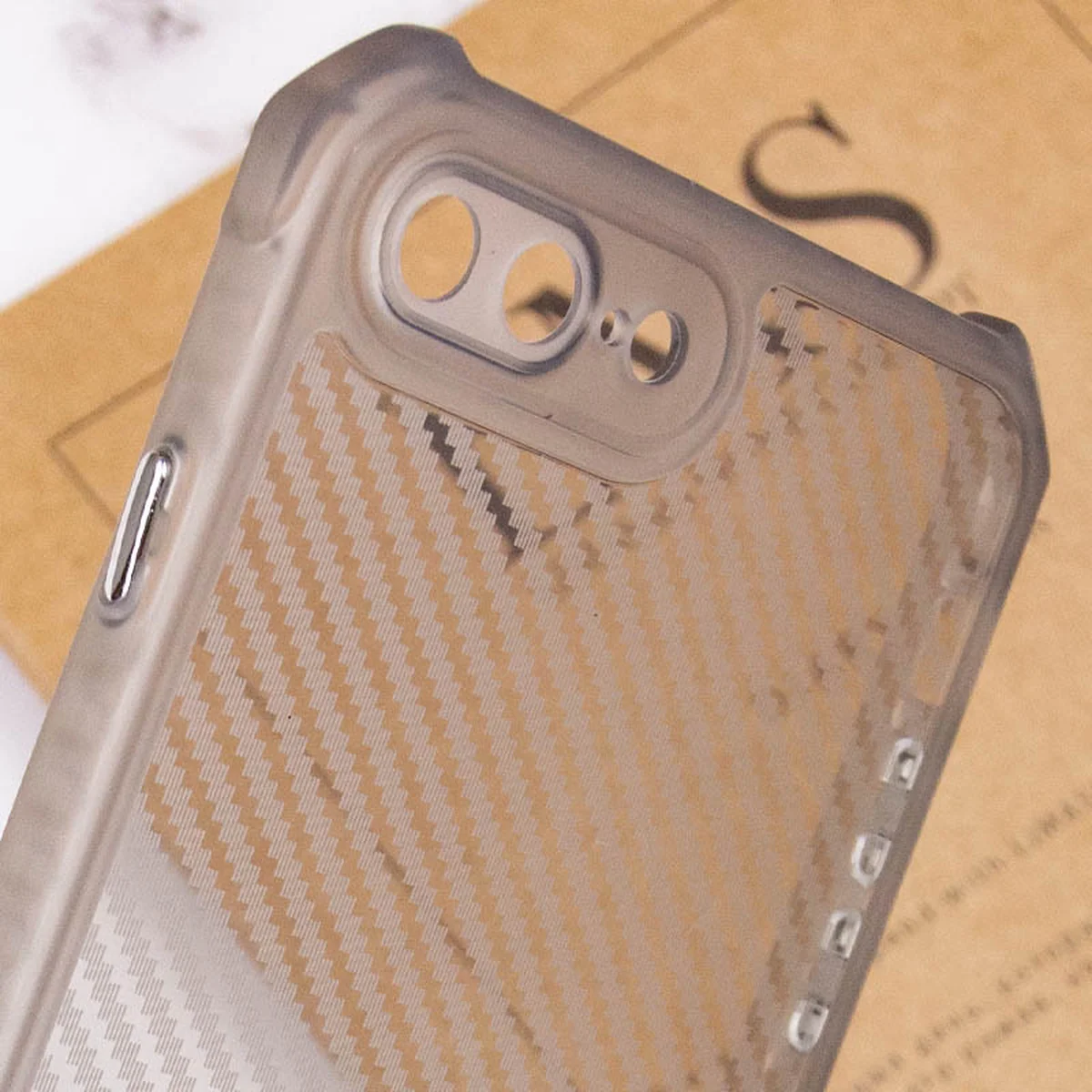 Чехол TPU Ease Carbon color series для Apple iPhone 7 plus / 8 plus (5.5") Черный / Прозрачный