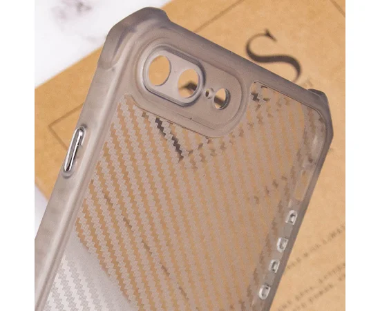 Чехол TPU Ease Carbon color series для Apple iPhone 7 plus / 8 plus (5.5") Черный / Прозрачный