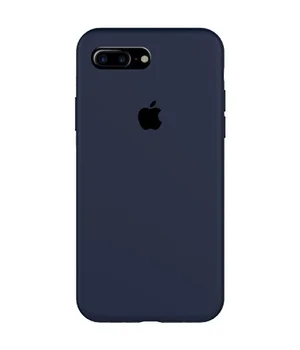 Чехол Silicone Case Full Protective (AA) для Apple iPhone 7 plus / 8 plus (5.5") Темно-синий / Midnight blue
