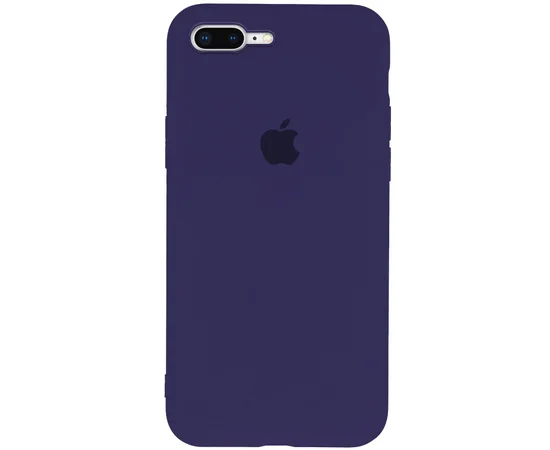 Чехол Silicone Case Slim Full Protective для Apple iPhone 7 plus / 8 plus (5.5") Синий / Midnight Blue