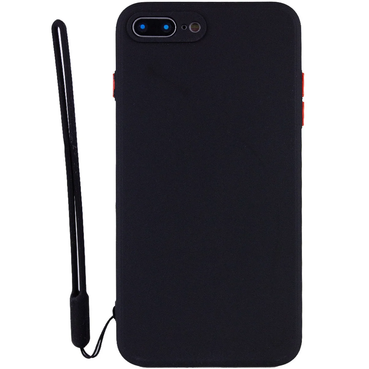 Чехол TPU Square Full Camera для Apple iPhone 7 plus / 8 plus (5.5") Черный