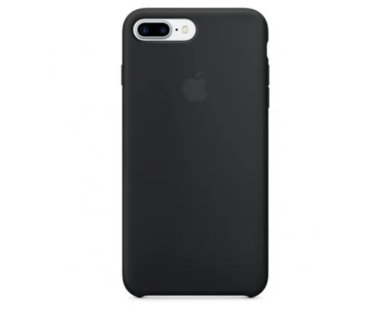 Чехол Silicone case (A) для Apple iPhone 7 plus / 8 plus (5.5") Черный / Black