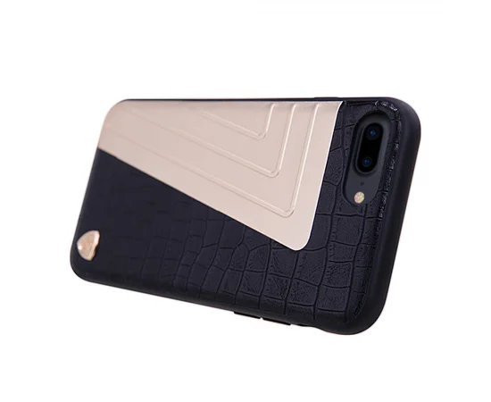 Кожаная накладка Nillkin Hybrid Series для Apple iPhone 7 plus / 8 plus (5.5") Черный / Золотой