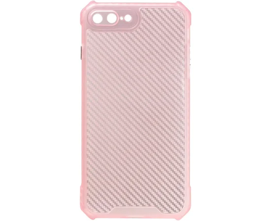 Чехол TPU Ease Carbon color series для Apple iPhone 7 plus / 8 plus (5.5") Розовый / Прозрачный