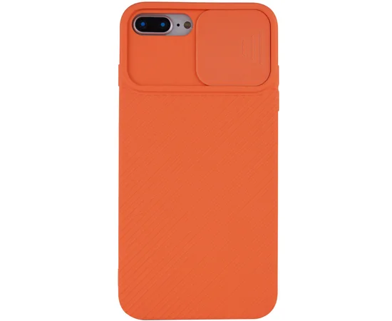 Чехол Camshield Square TPU со шторкой для камеры для Apple iPhone 7 plus / 8 plus (5.5") Оранжевый
