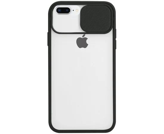 Чехол Camshield mate TPU со шторкой защищающей камеру для Apple iPhone 7 plus / 8 plus (5.5") Черный