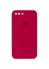 Чехол Silicone Case Square Full Camera Protective (AA) для Apple iPhone 7 plus / 8 plus (5.5") Красный / Rose Red