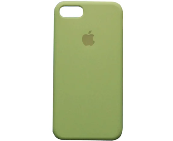 Чехол Silicone case (A) (с закрытым низом) для Apple iPhone 7 plus / 8 plus (5.5") Зеленый / Dark Green