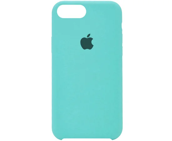Чехол Silicone Case (AA) для Apple iPhone 7 plus / 8 plus (5.5") Бирюзовый / Ice Blue