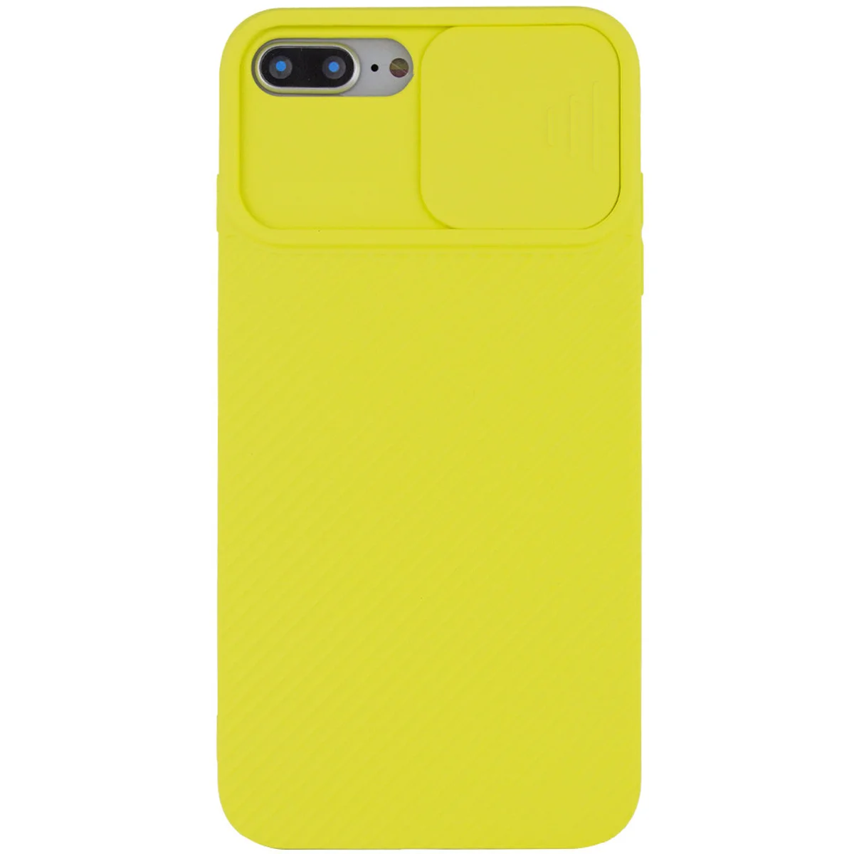 Чехол Camshield Square TPU со шторкой для камеры для Apple iPhone 7 plus / 8 plus (5.5") Желтый