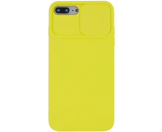 Чехол Camshield Square TPU со шторкой для камеры для Apple iPhone 7 plus / 8 plus (5.5") Желтый