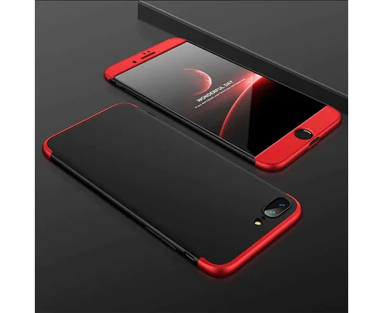 Пластиковая накладка GKK LikGus 360 градусов (opp) для Apple iPhone 7 plus / 8 plus (5.5") Черный / Красный