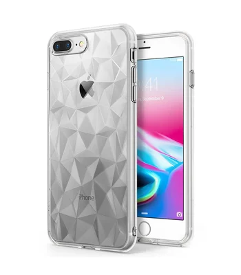 Броньований протиударний силіконовий чохол Ringke Air Prism для Apple iPhone 7plus / 8 plus (5.5 ") Безбарвний